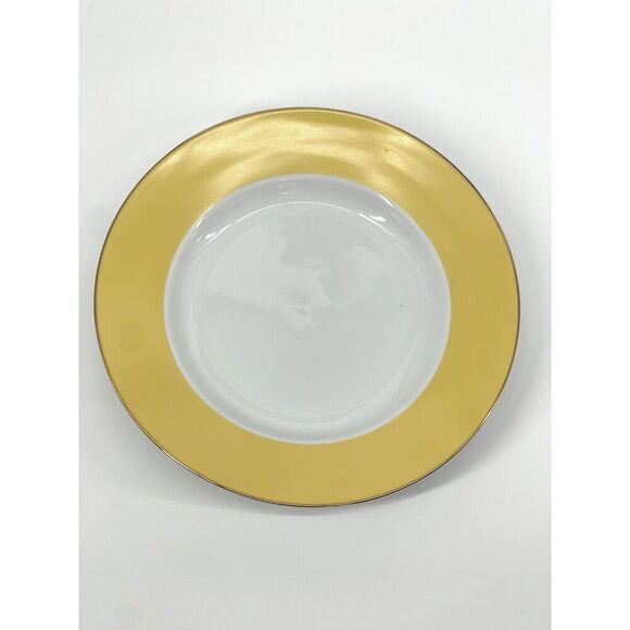 Pottery Barn GREAT WHITE Yellow 10.5” DINNER PLATE Discontinued Easter Spring - Picture 2 of 6